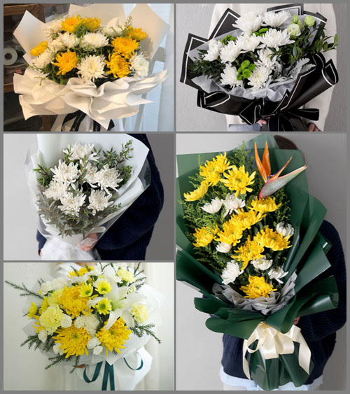 广西钦州浦北区大成镇白事花束代送